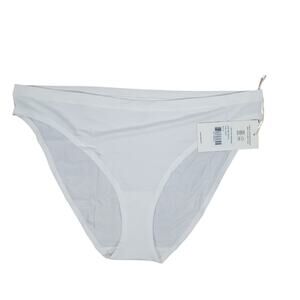 NEW Mate the Label Tencel Comfort Mid Rise Bikini Underwear XL White Panties